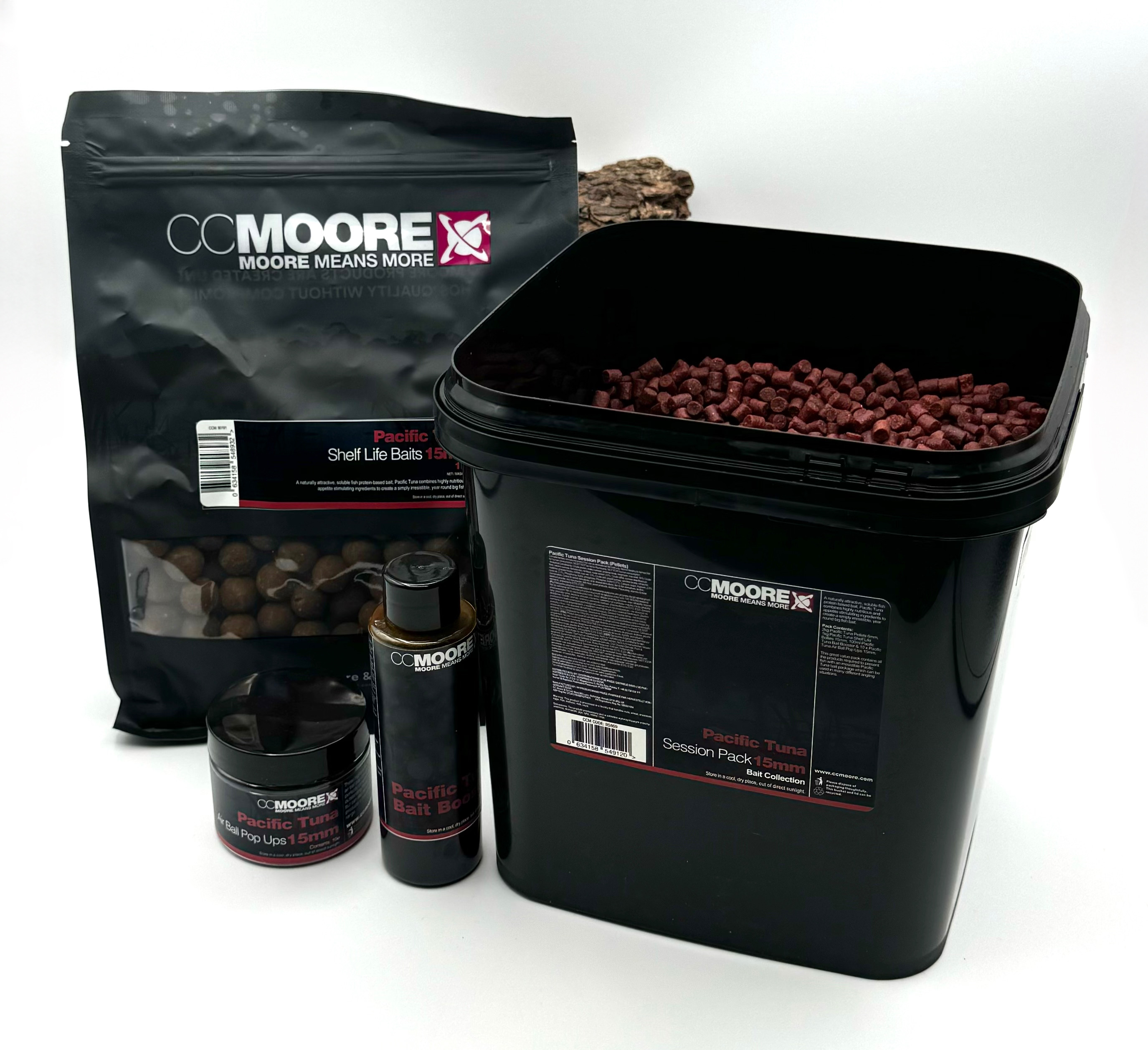 CCmoore Pacific Tuna Session Pack 15mm 18mm Boilies Pellets Booster