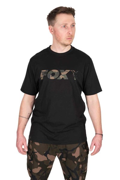 Fox T-Shirt Schwarz Camo Logo S M L XL XXL XXXL