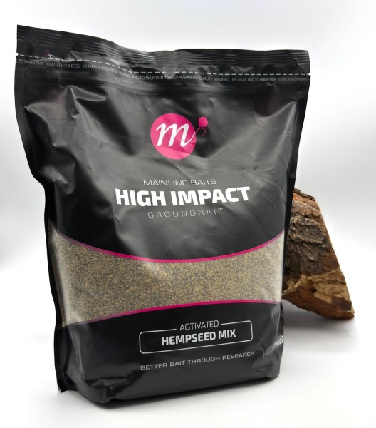 Mainline High Impact Groundbait Active Hempseed Mix 2kg