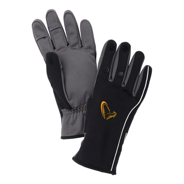 Savage Gear Softshell Glove Black Größe M L XL