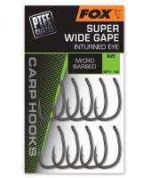 Fox Super Wide Gape In-Turned Eye PTFE Karpfenhaken Micro Barbed Größe 2 4 6