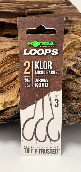 Korda Loop Rig´s Klor Micro Barbed Gr 2 4 6 8