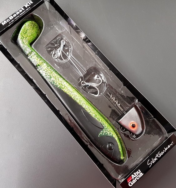 Abu Garcia McBeast 31cm 550g Kit Black Back Charteuse Clown ABVERKAUF