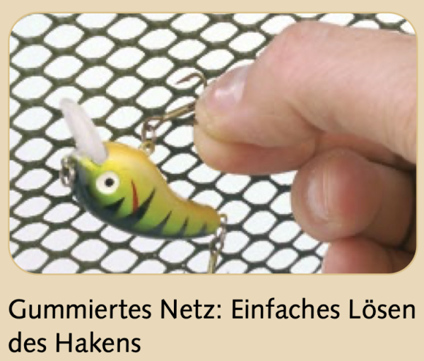 Balzer Never Hook Allroundkescher 2-teilig 60 x 60cm Länge 2,10m