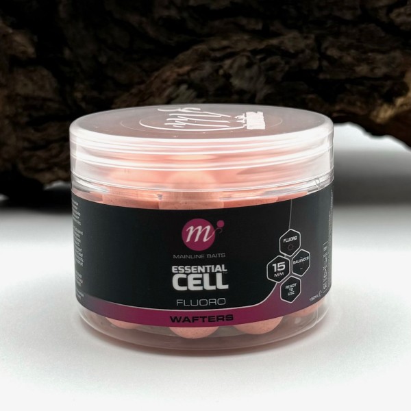 Mainline Wafters Fluoro Floating 15mm 150ml The Link Essential Cell The Cell Pink