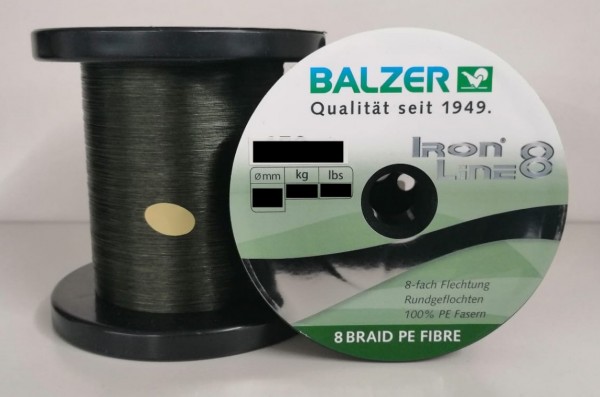 Balzer Iron Line 8 Green Grün 10m 0,08 0,10 0,12 0,14 0,16 0,18 0,21 0,24 0,27 0,30mm