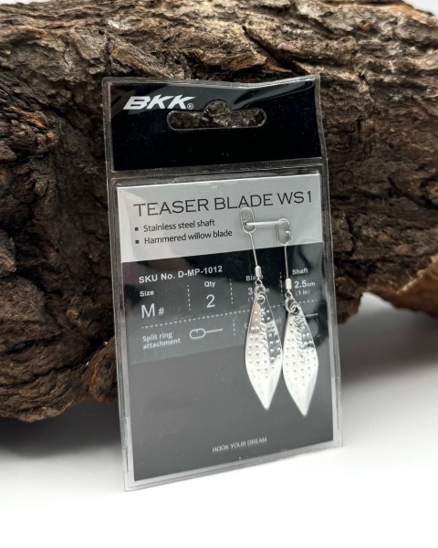 BKK Teaser Blade WS1 Willow Spinnerblatt Silver 5 Größen