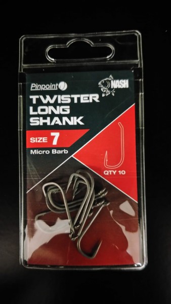 Nash Twister Long Shank Pinpoint Haken Gr. 2 4 5 6 7