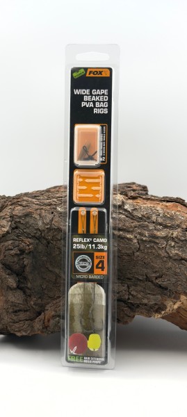 Fox Edges Wide Gape Beaked Gr. 4 PVA Bag Rigs 25lb SALE