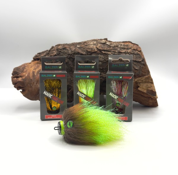 Balzer Shirasu Magic Fibre Lure 7cm 12g Slow Sinking Mouse Mauskopf 4 Farben
