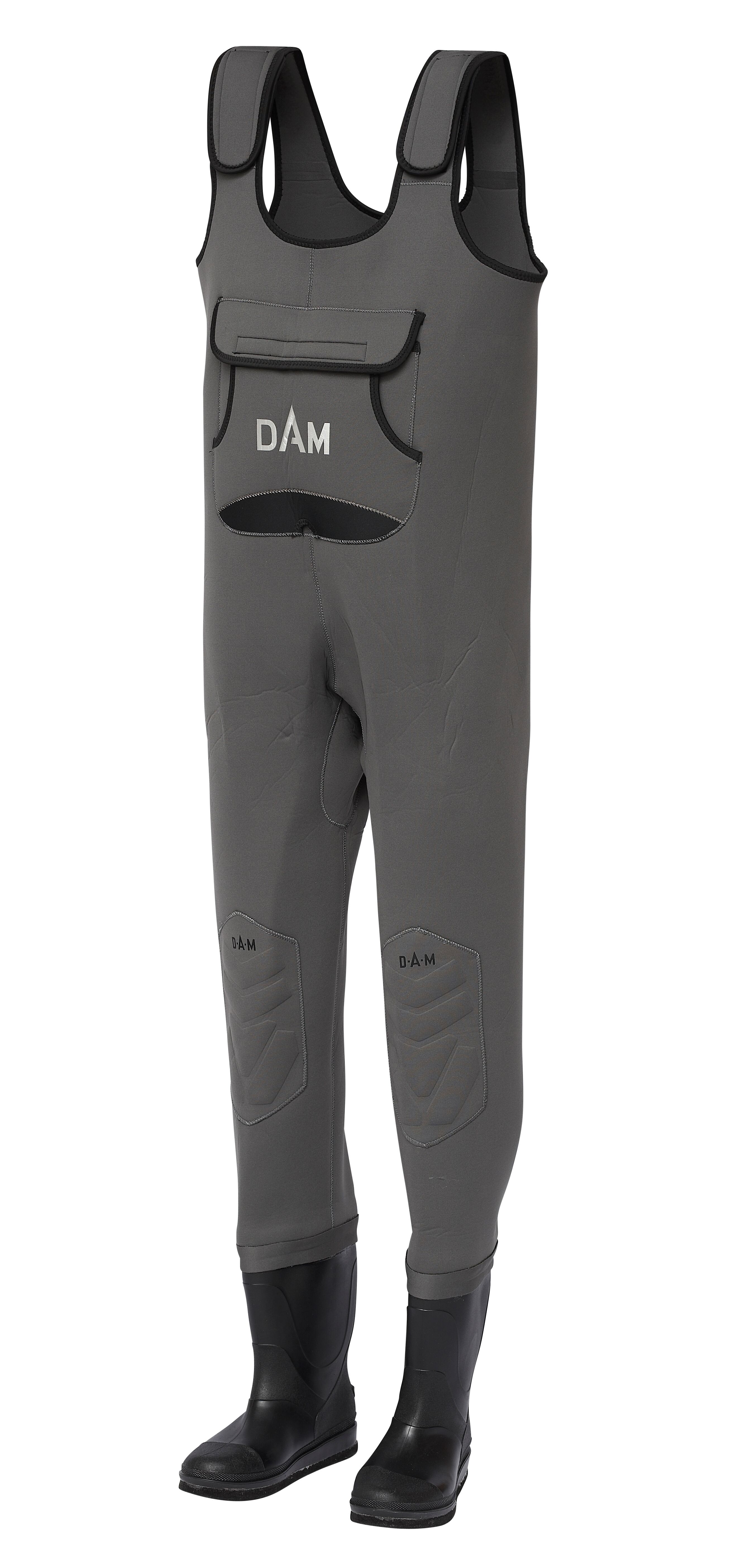 DAM Dryzone Neoprene Chest Waders 40 41 42 43 44 45 46 47 Wathose 4mm