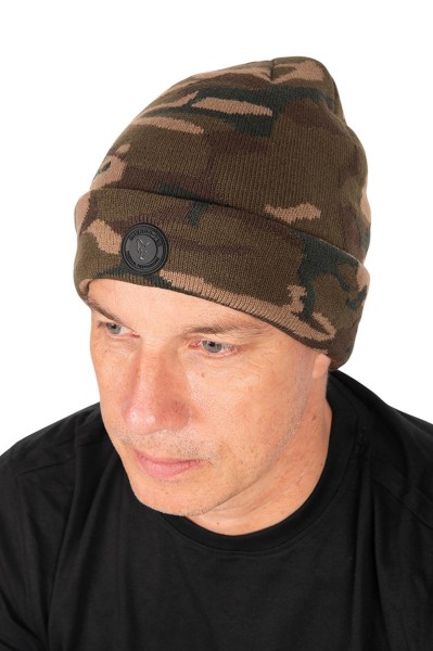 Fox Sherpa Tec Beanie Camo Warme Wintermütze mit Sherpafleece