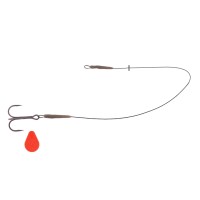 Zeck Deadbait Treble Rig Montage Gr. 2 4 6 45cm