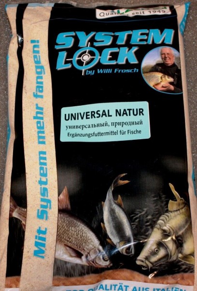 Balzer Willi Frosch System Lock Futter Universal Natur 3kg Ergänzungsfuttermittel für Fische