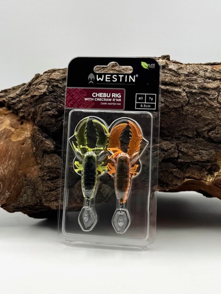 Westin Chebu Rig CreCraw R’N R 6,5cm 7g Dark Water & Clear Water Mix