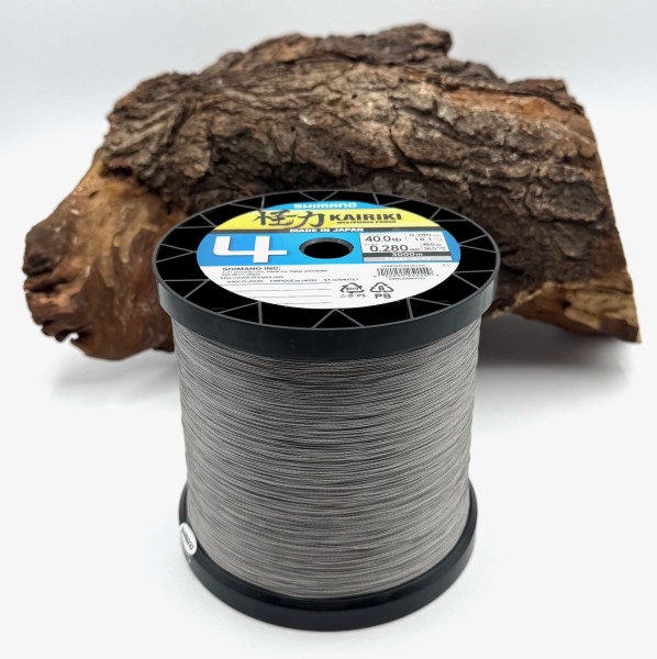 Shimano Kairiki VT PE 0,28mm Steel Gray 26kg je 10m!! 4fach geflochten