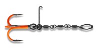 VMC UV Orange Pike Chain Stinger Gr. S M L