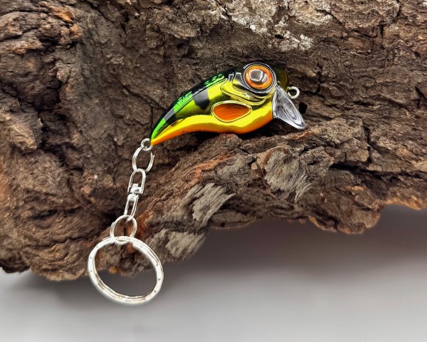 Spro Fat IRIS Key Ring Schlüsselanhänger Firetiger Perch Northem Pike