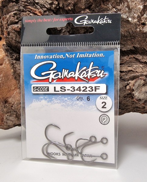 Gamakatsu LS-3423F New Label Eyed Hooks 1 2 4 6 8 10 1/0