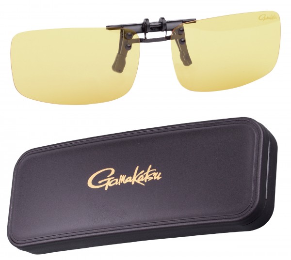 Gamakatsu G-Glasses Clip on Glass Amber Light Gray Polarisationsbrille Polbrille