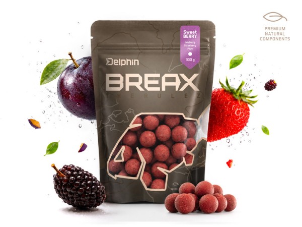 Delphin Breax Boilies Sweet Berry 16mm 20mm 24mm 300g