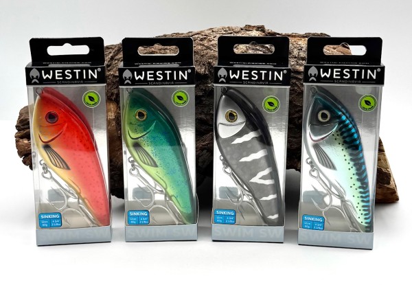 Westin Swim SW Glidebait 12cm 60g Sinking Meeresköder 4 Farben
