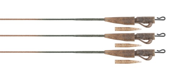 Fox Edges Camo Leadcore Lead Clip Leaders 75cm 50lb 3 Stück