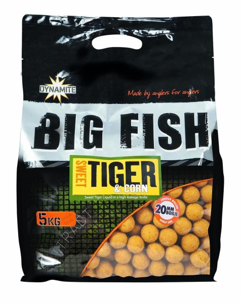 Dynamite Baits BIG FISH SWEET TIGER & CORN BOILIES 20mm 5kg