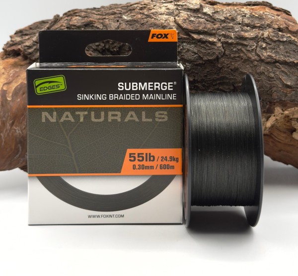 Fox EDGE Naturals Submerge Braid 55lb 600m 24,9kg