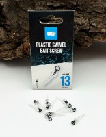 Nash Plastic Swivel Bait Screw 10 Stück 13mm