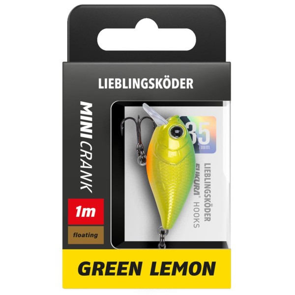 Lieblingsköder Mini Crank Wobbler 35mm 3,6g Floating 16 Farben