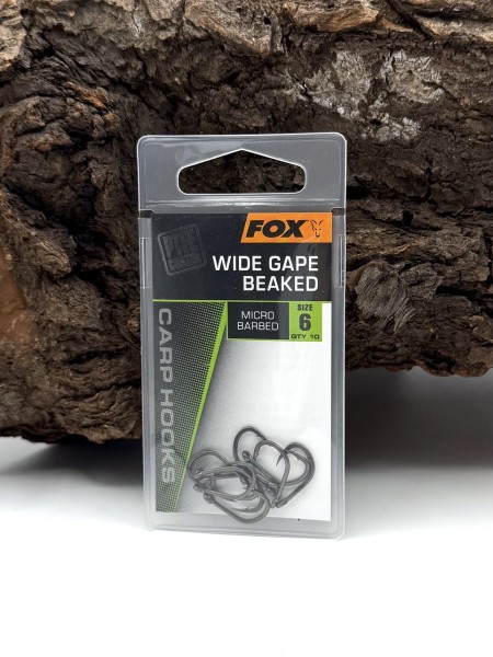 Fox Wide Gape Beaked PTFE Karpfenhaken Micro Barbed Größe 2 4 6