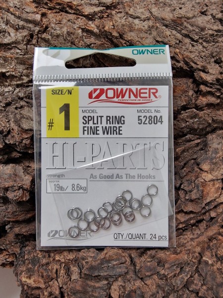 Owner 52804 Split Ring Fine Wire Gr. 0 1 2 3 4 00