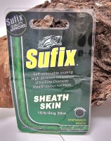 Sufix Sheath Skin 20m 10lb 5kg green Karpfenvorfach mit Dispenser ABVERKAUF