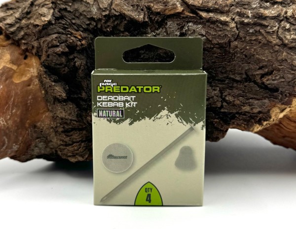 Fox Rage Predator Deadbait Kebab Kit Bait Popper Red und Natural