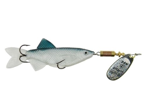 DAM Effzett Minnow Spinner Silver Black 3g 5g 7g 13g Spinnerblatt Gummiköder