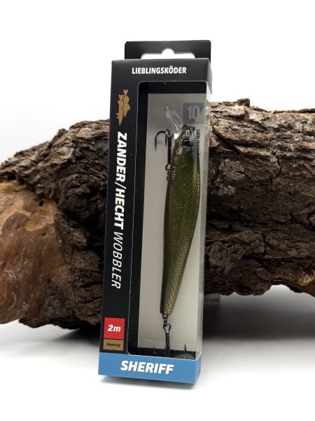 Lieblingsköder Zander/Hecht-Wobbler 10cm 15,5g 2m Tauchtiefe Floating 16 Farben