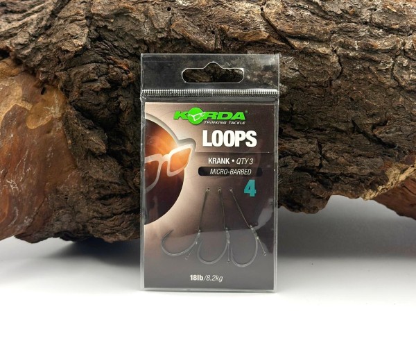 Korda Loop Rigs Krank Gr.4 Gr.6 18lb / 8,2kg 3 Stück
