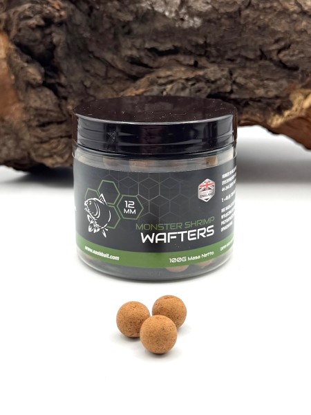 Nash Monster Shrimp Wafters 100g 12mm 15mm 20mm Slow Sinking Hookbaits