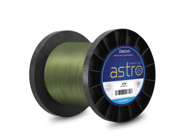 Delphin ASTRO 8 grün 0,08mm 4,8kg je 10m 8 PE-Fasern geflochtene Schnur