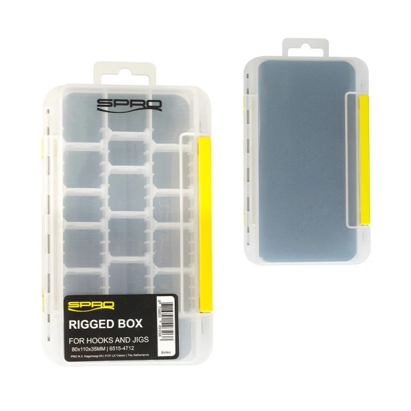 Spro Double Boxes Rigged Tackle Köder Box 17,5x11x3,5cm Transparent