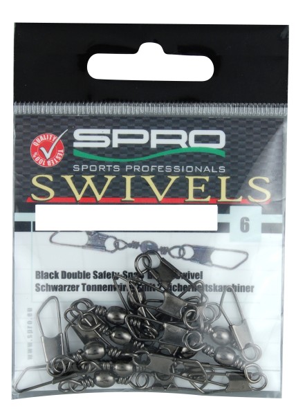 Spro Double Safety-Snap Swivel Gr. 6 8 10 12 14 16 18 20