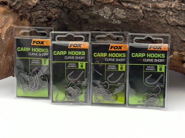 Fox Carp Hooks Curve Short Größe 2 4 6 8