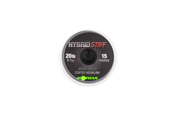 Korda Hybrid Stiff 20lb Weed Green 15m ABVERKAUF