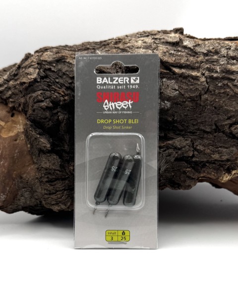 Balzer Shirasu Street Dropshot Blei lang 5g 10g 15g 20g 25g Eloxiert