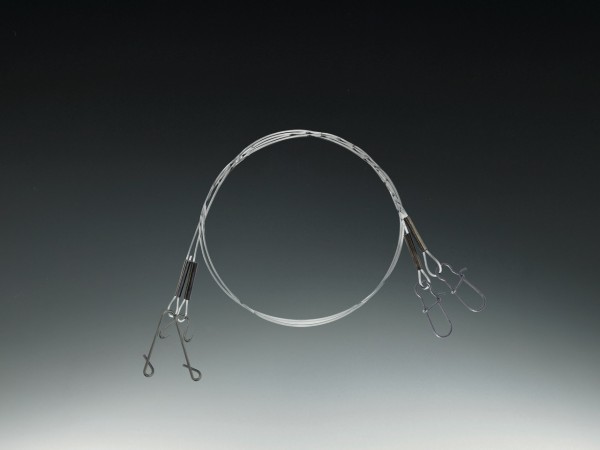 Balzer Shirasu Fluorocarbon Vorfach mit No-Knot Verbinder und Snap 2 Größen