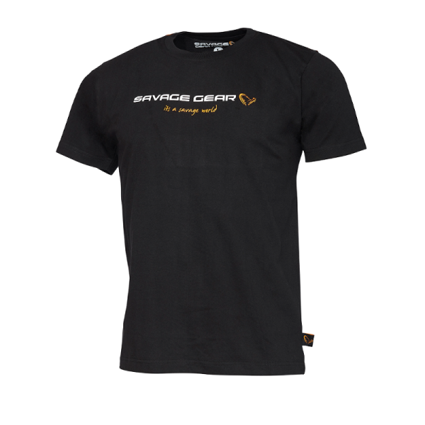 Savage Gear Junior T-Shirt Black Ink 10-12 12-14 14-16 Jahre