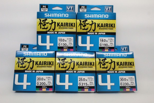 Shimano Kairiki 4 300m 0,06mm-0,315mm Multicolor