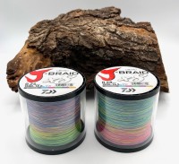 Daiwa J-Braid X8 Geflochtene Schnur Multicolour je 10m!!! 0,24mm/18kg 0,28mm/26,5kg