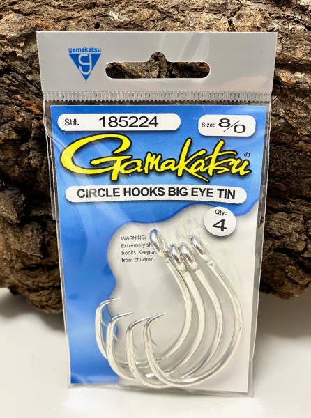 Gamakatsu Circle Hooks Big Eye Tin Größe 6/0 7/0 8/0 9/0